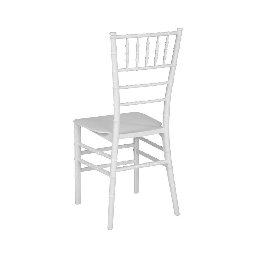 White Resin Stacking Chiavari Chair