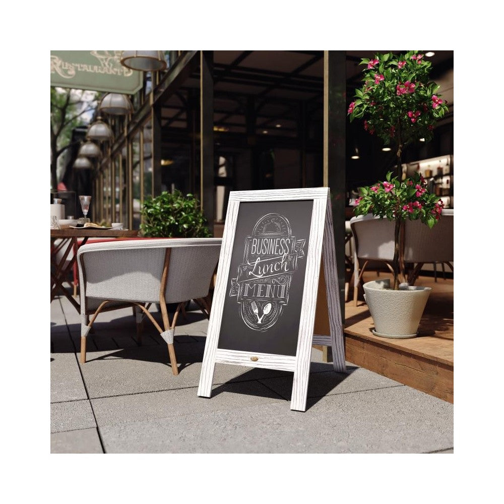 Whitewashed Chalkboard Set