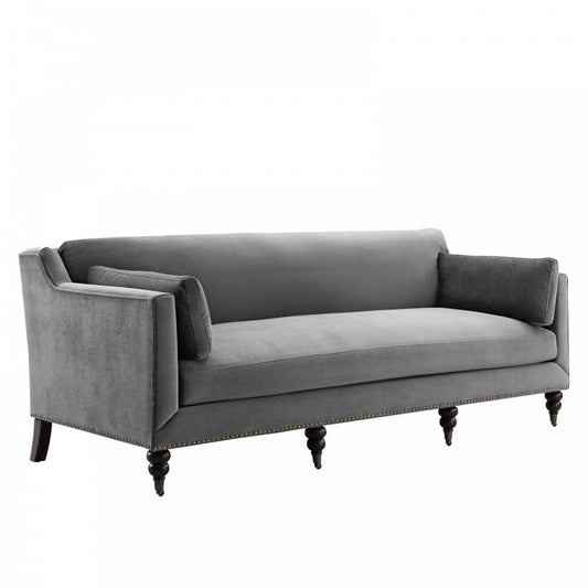 Windsor Performance Velvet Sofa, Gray