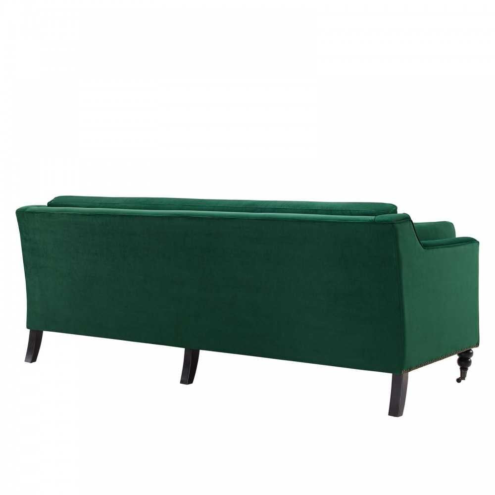 Windsor Performance Velvet Sofa, Green