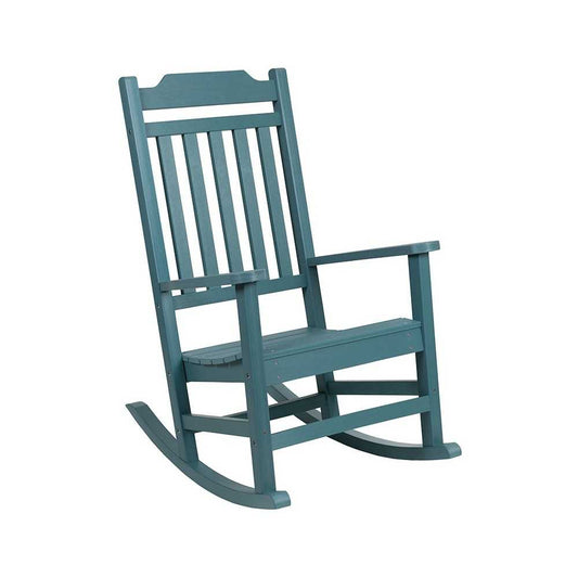Winston All-Weather Rocking Chair in Teal Faux Wood