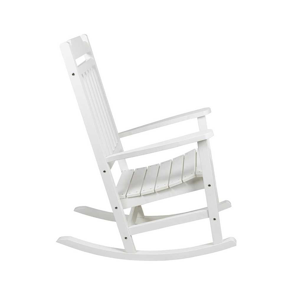 Winston All-Weather Rocking Chair in White Faux Wood