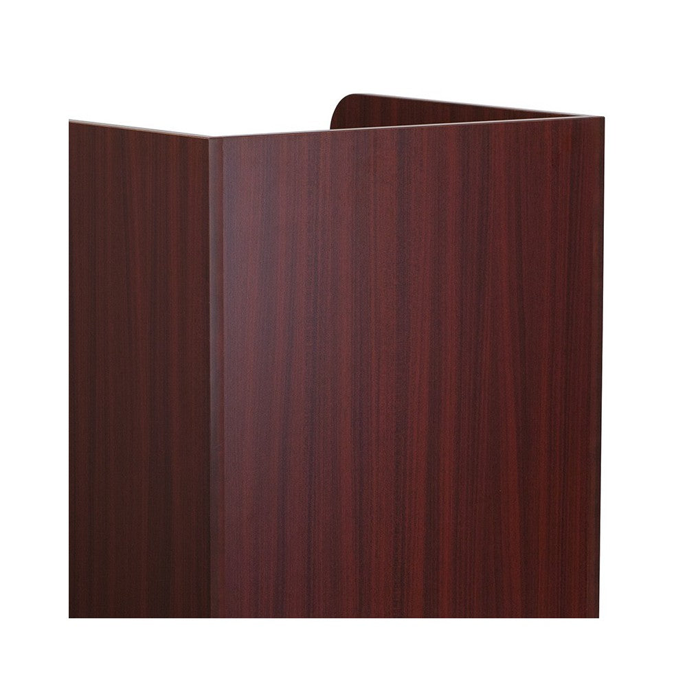 Wood Tray Top Receptacle in Mahogany