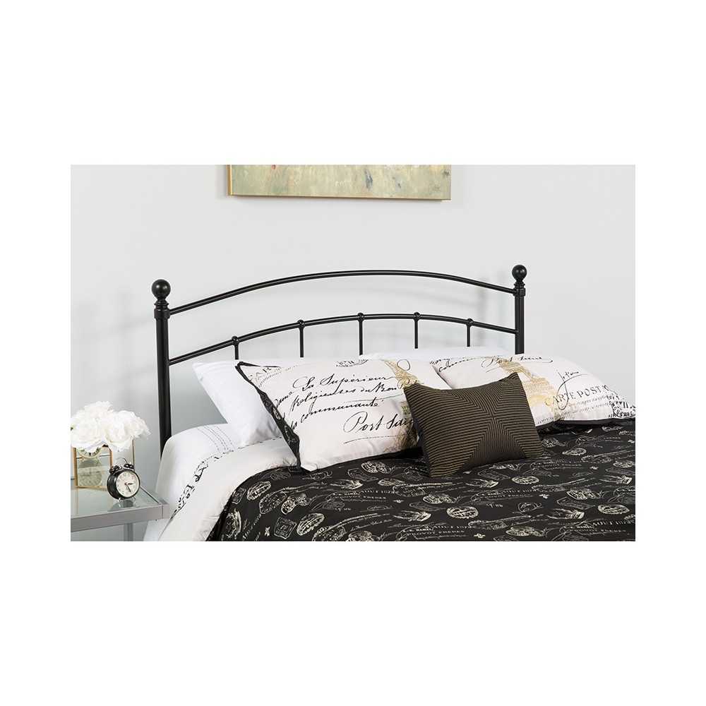 Woodstock Decorative Black Metal King Size Headboard