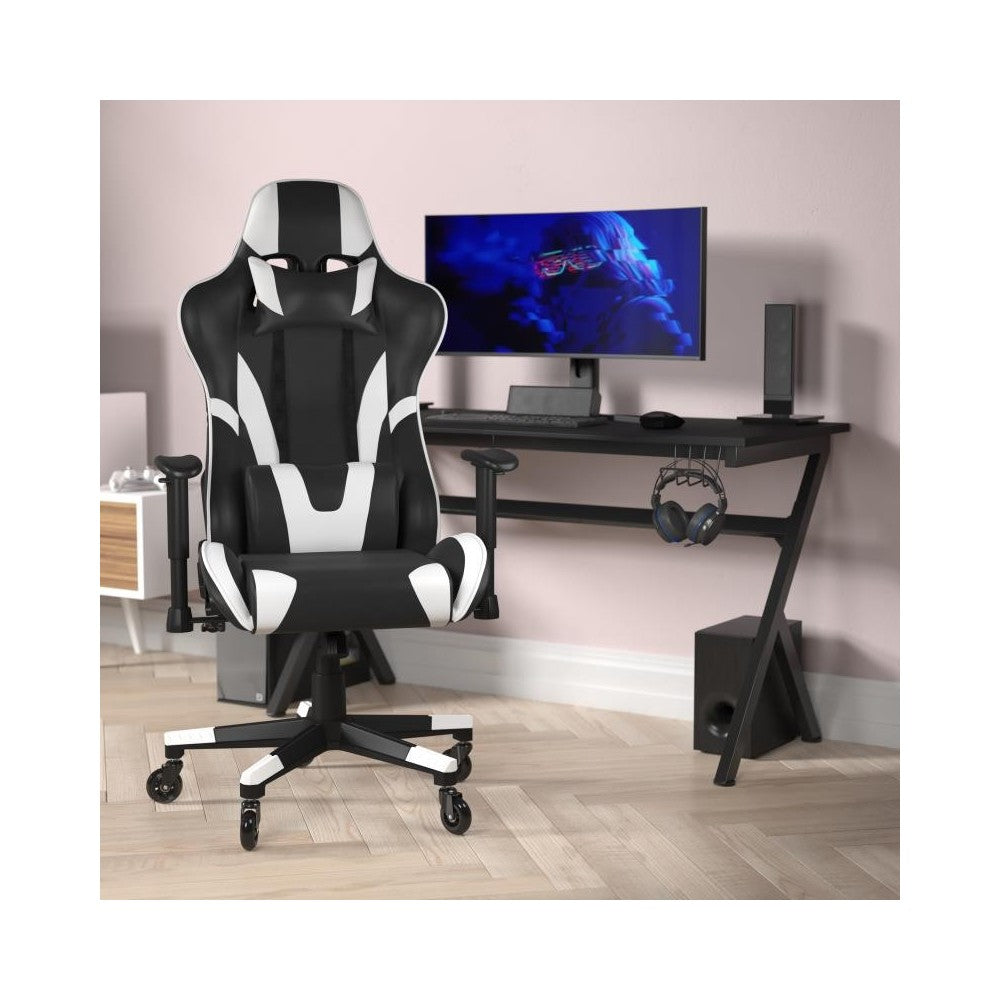 X20 Black Gaming Chair -Skate Wheels