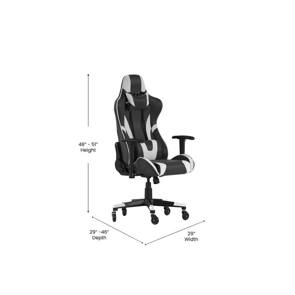 X20 Black Gaming Chair -Skate Wheels