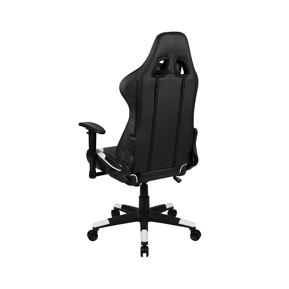 X20 Gaming Chair Racing Office Ergonomic Computer PC Adjustable Swivel Chair with Fully Reclining Back in Black LeatherSoft