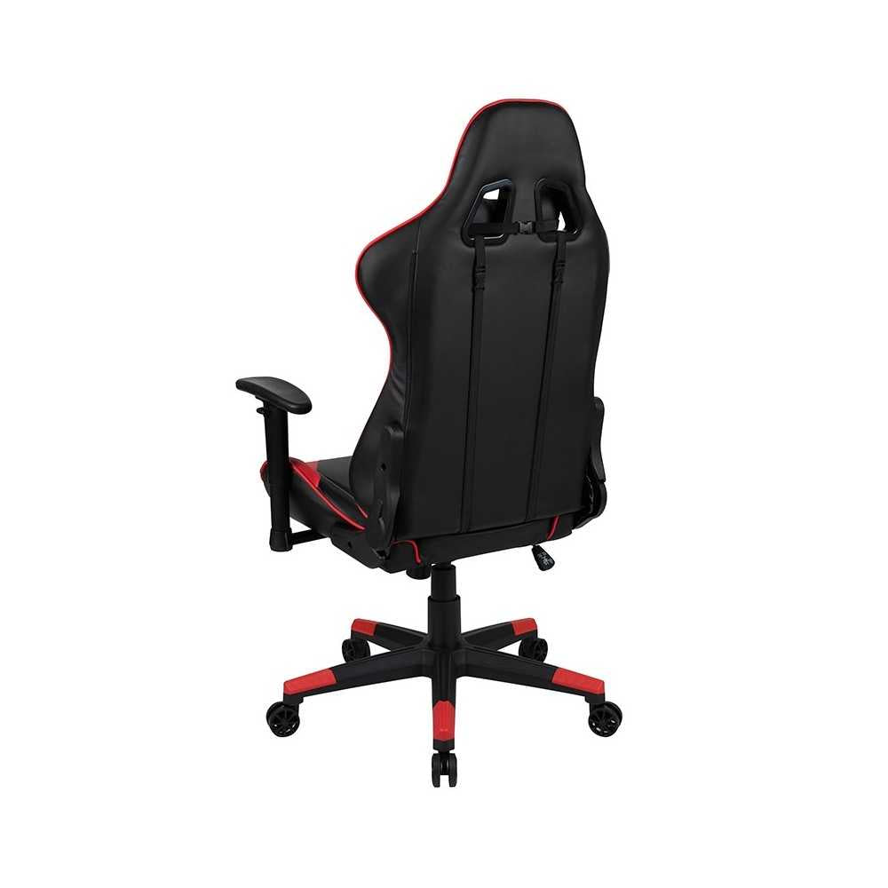 X20 Gaming Chair Racing Office Ergonomic Computer PC Adjustable Swivel Chair with Fully Reclining Back in Red LeatherSoft