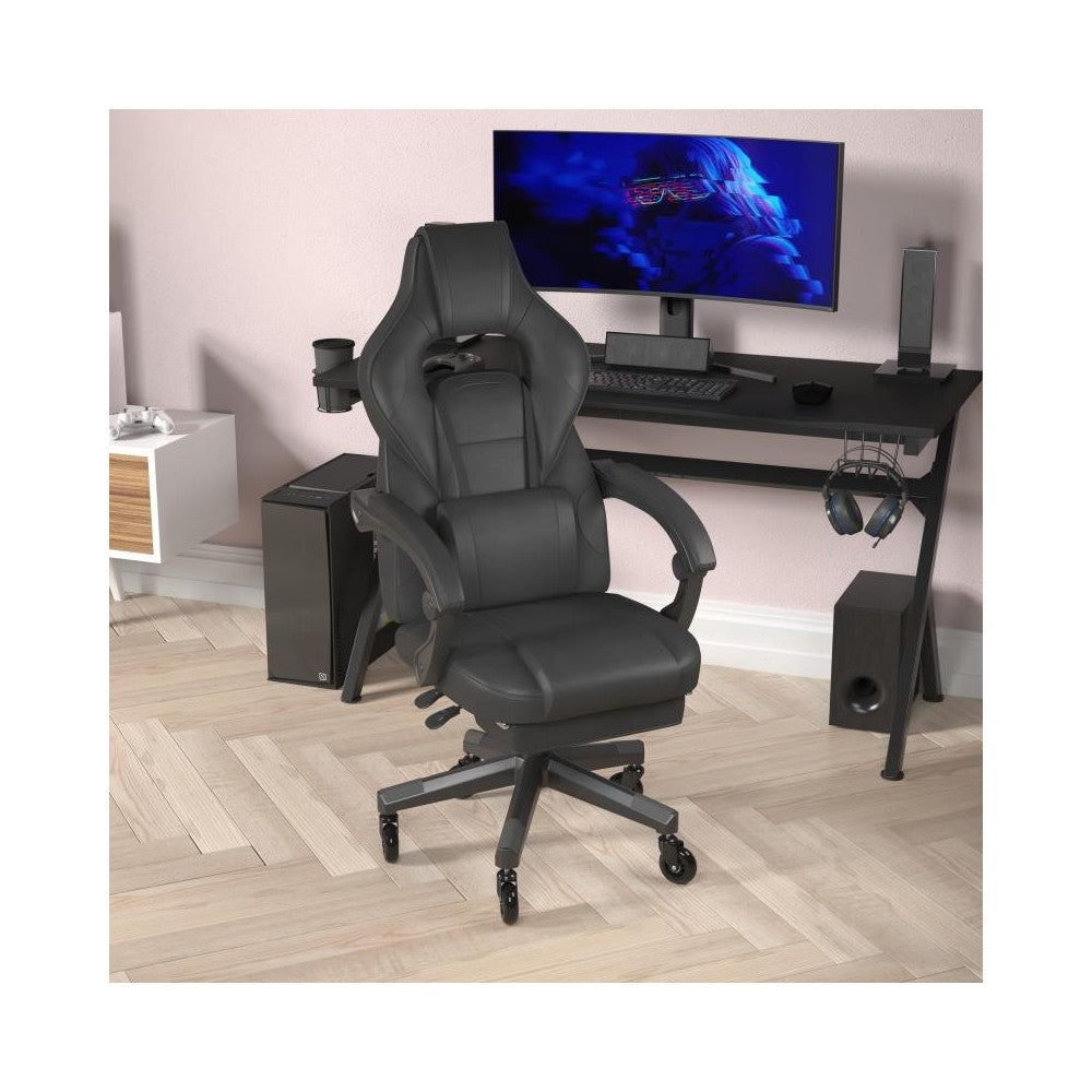 X40 Black Gaming Chair-Skater Wheels