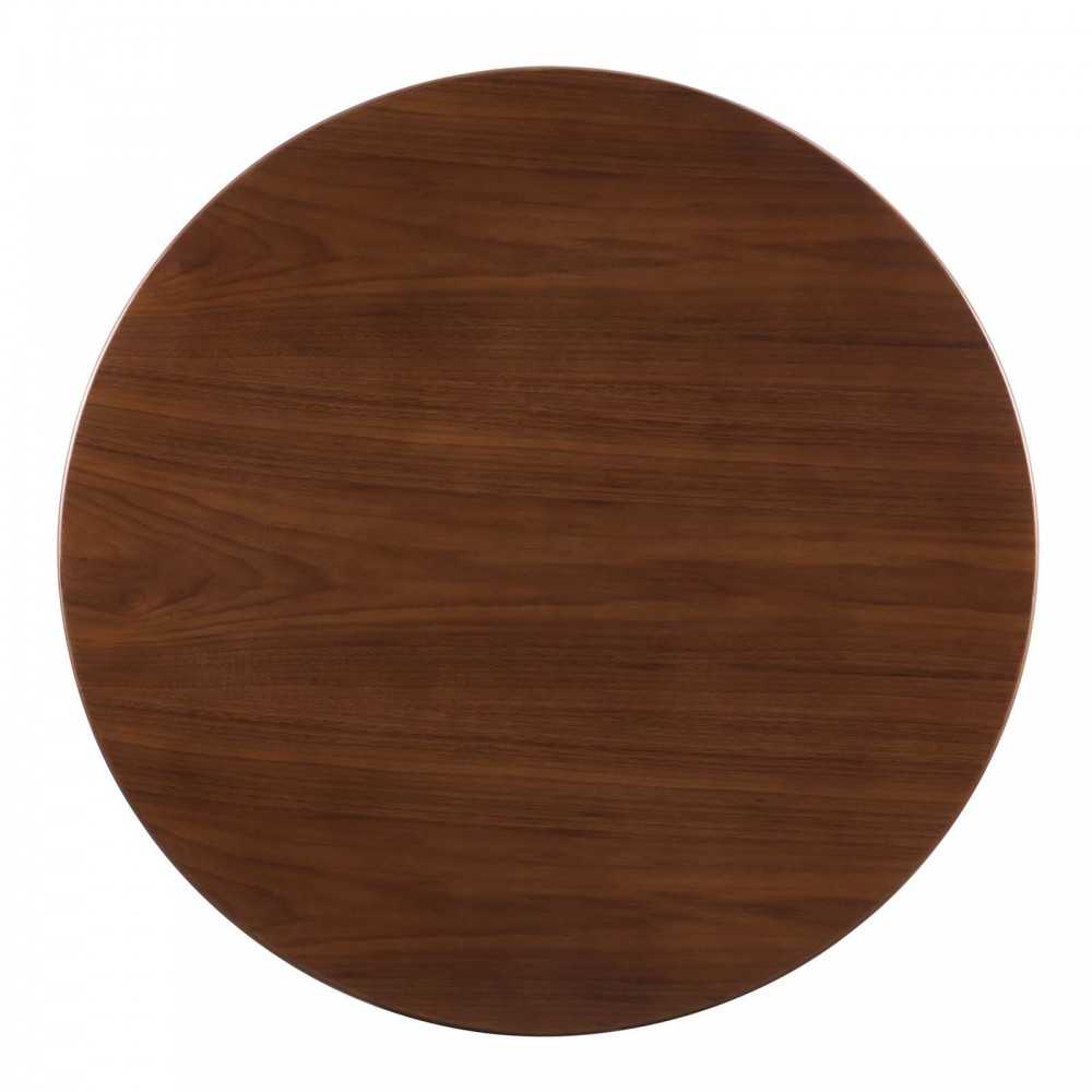 Zinque 36" Dining Table, Gold Walnut