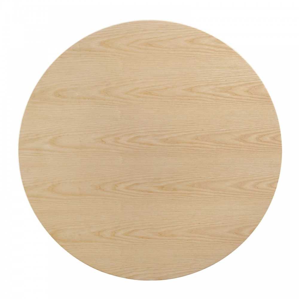 Zinque 47" Dining Table, Gold Natural