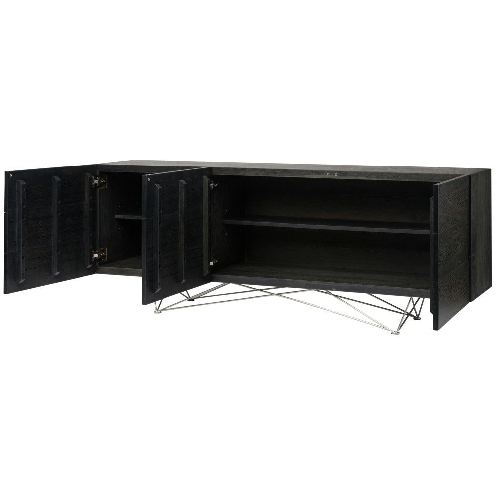 Zola Ebonized Wood Sideboard Cabinet