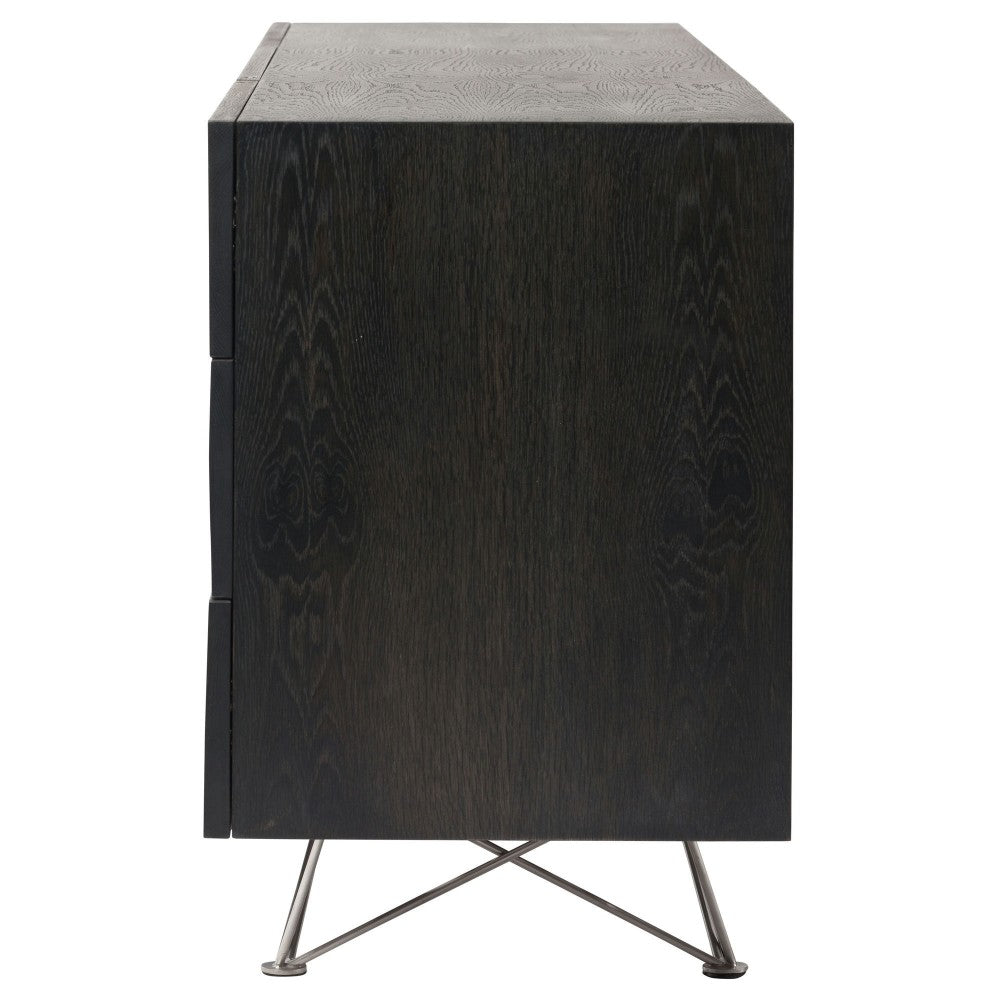 Zola Ebonized Wood Sideboard Cabinet