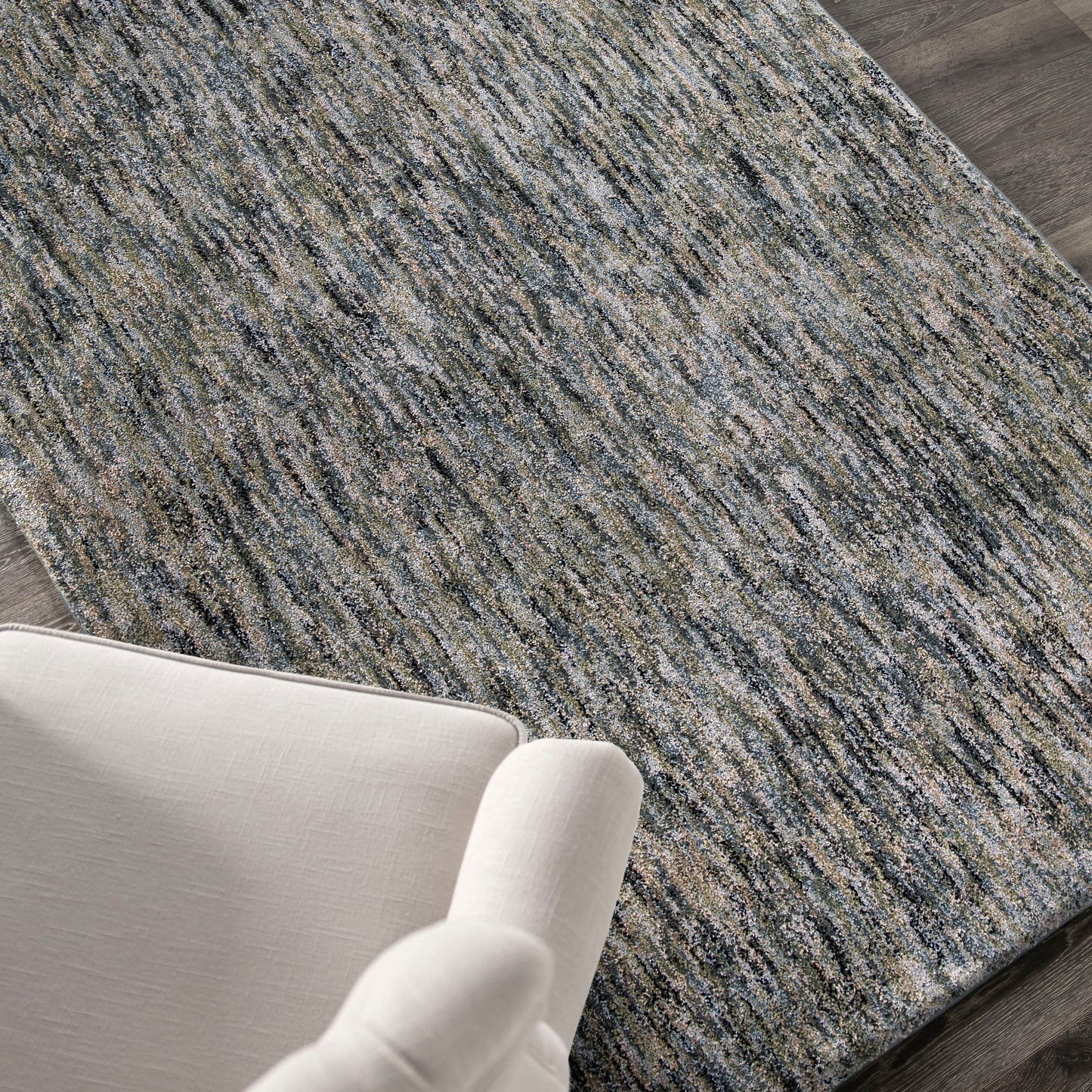 Palmetto Living Multi Solid Blue 9' X 13'